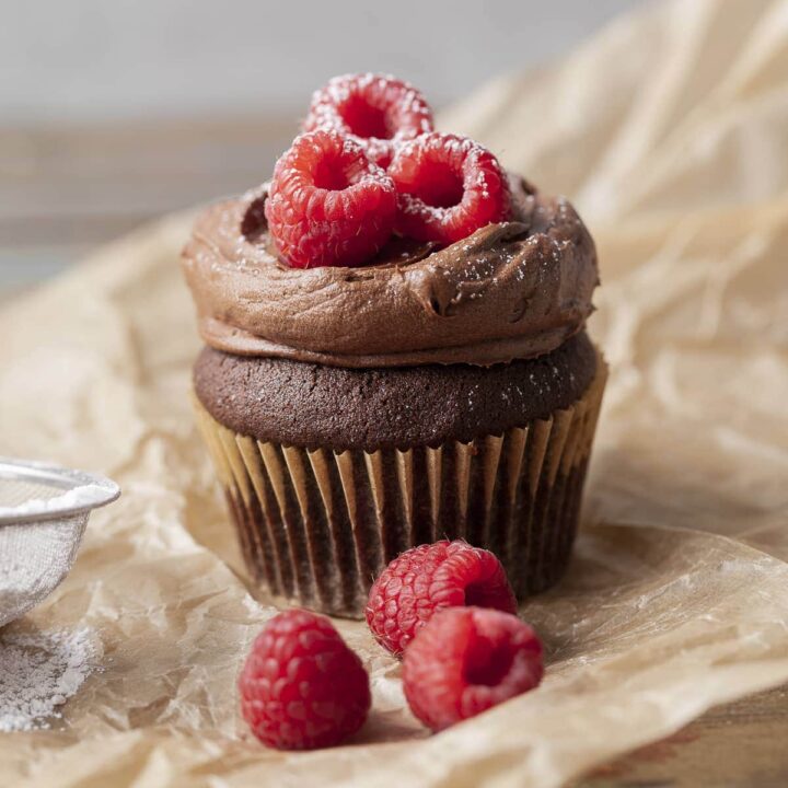 recipe card chocolate cupcake