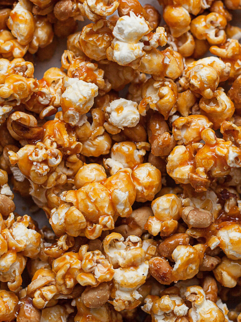 close up of gluten free caramel corn