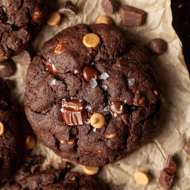 Gluten Free Levain Style Double Chocolate Chip Cookies