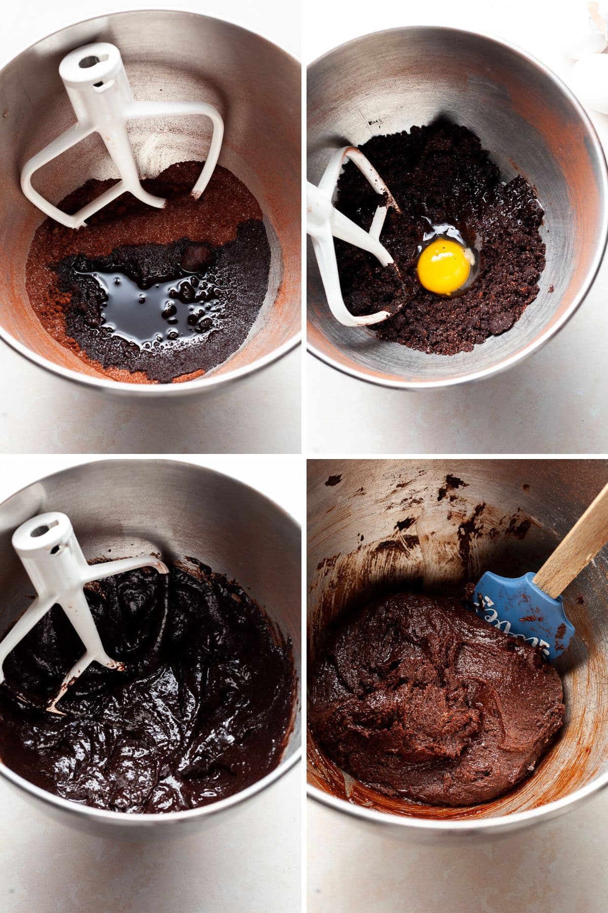 Step by step how to make gluten free chocolate crinkles
