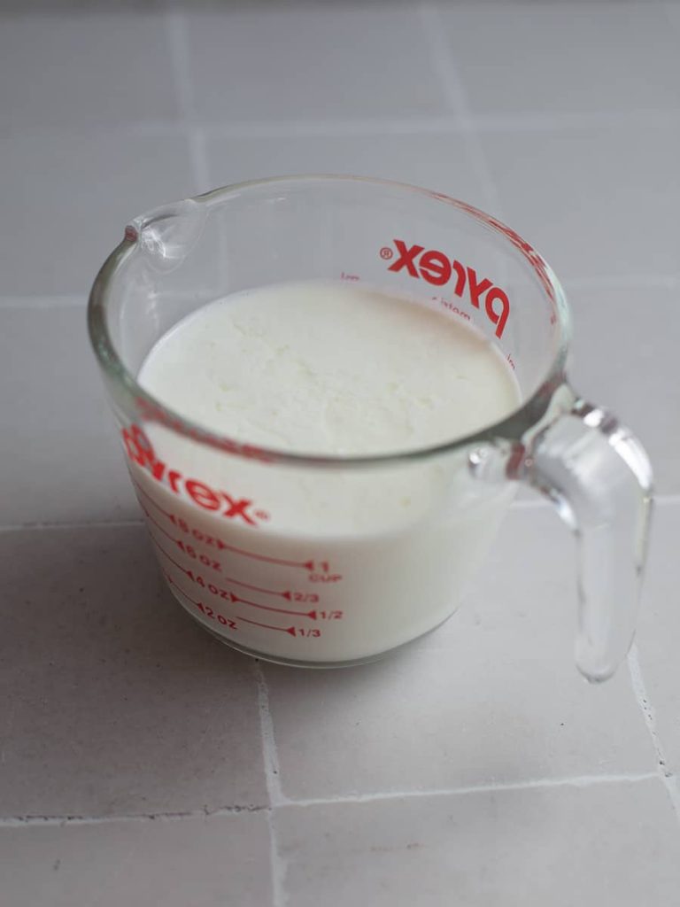 Combined milk and vinegar