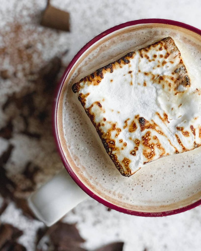 hot chocolate with homemade marshmallow