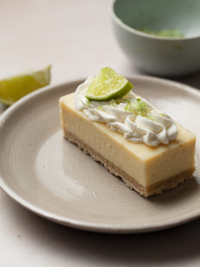 Key Lime Bars with shortbread crust - The Gluten Free Austrian