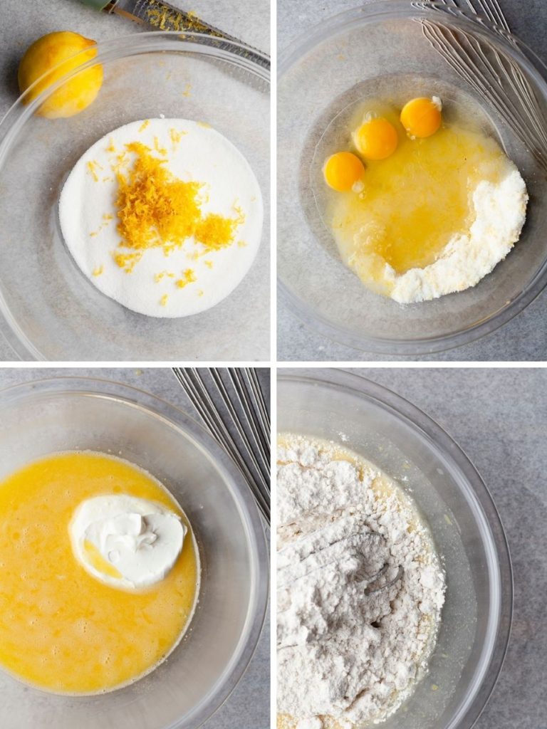 Step by Step Instructions for Lemon Loaf, lemon drizzle cake