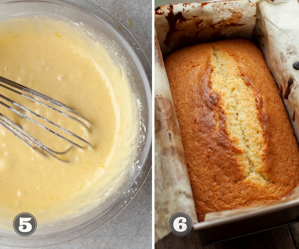 Step by Step Instructions for lemon drizzle cake