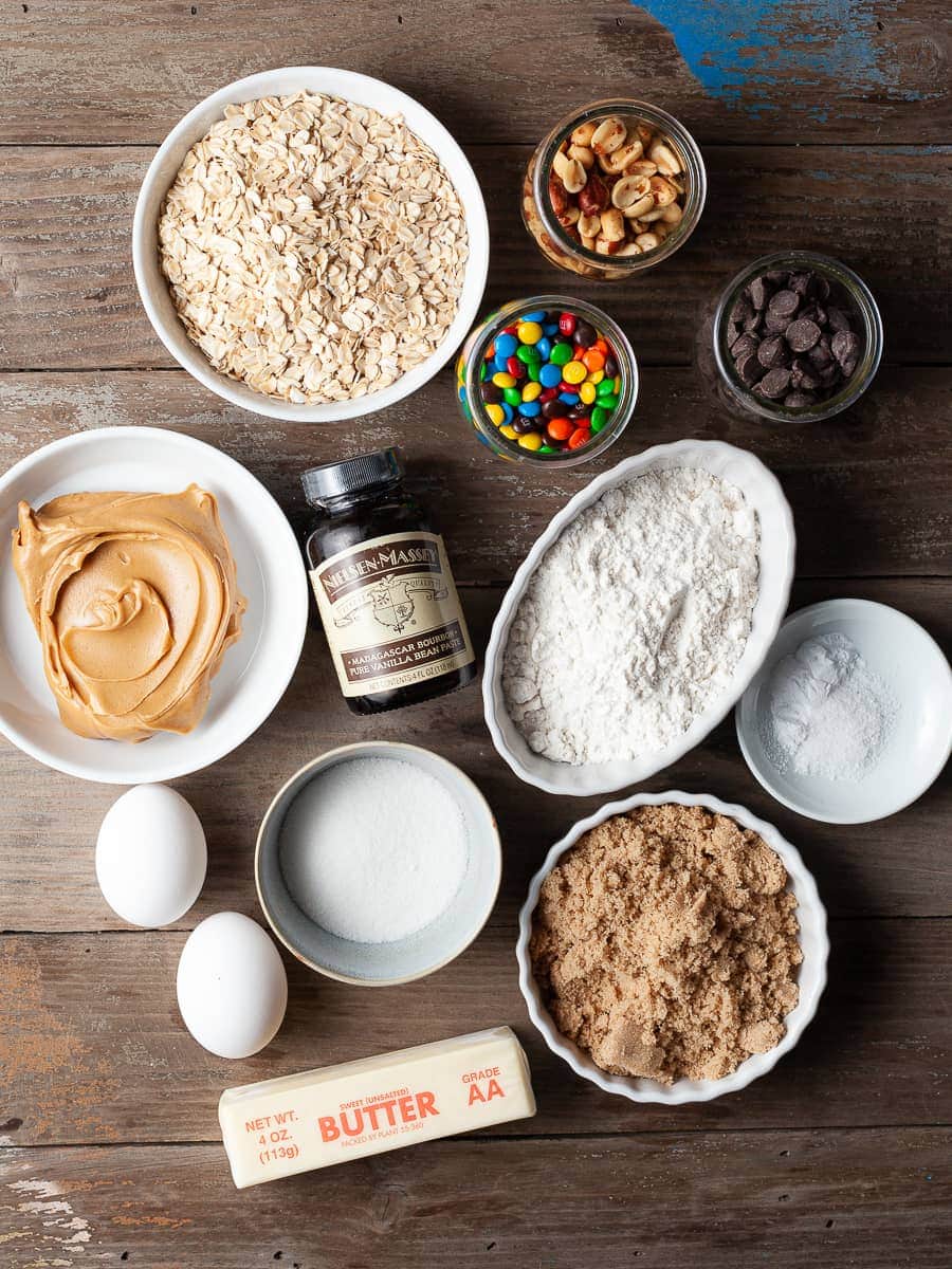 ingredients needed to make gluten free monster cookies