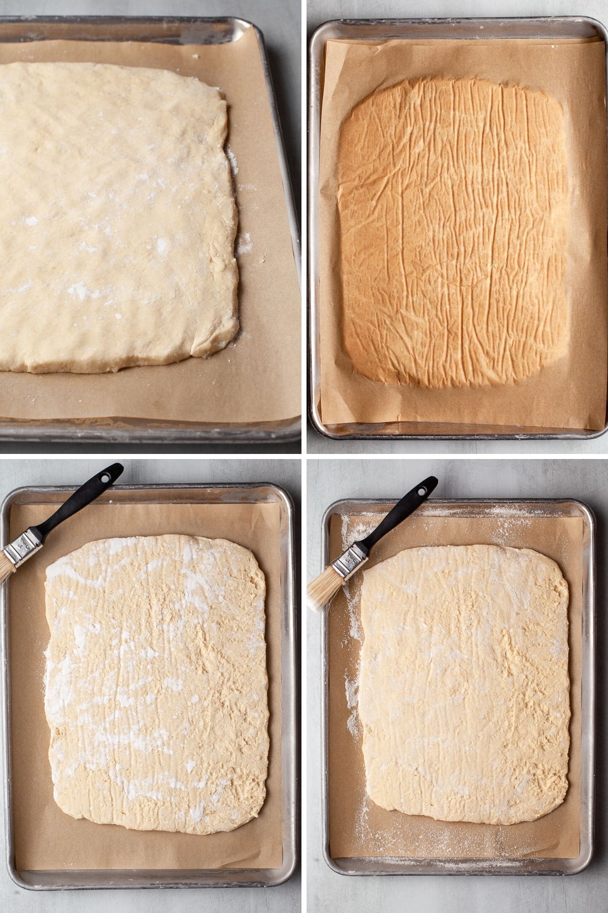 how to flip the dough for gluten free sticky buns