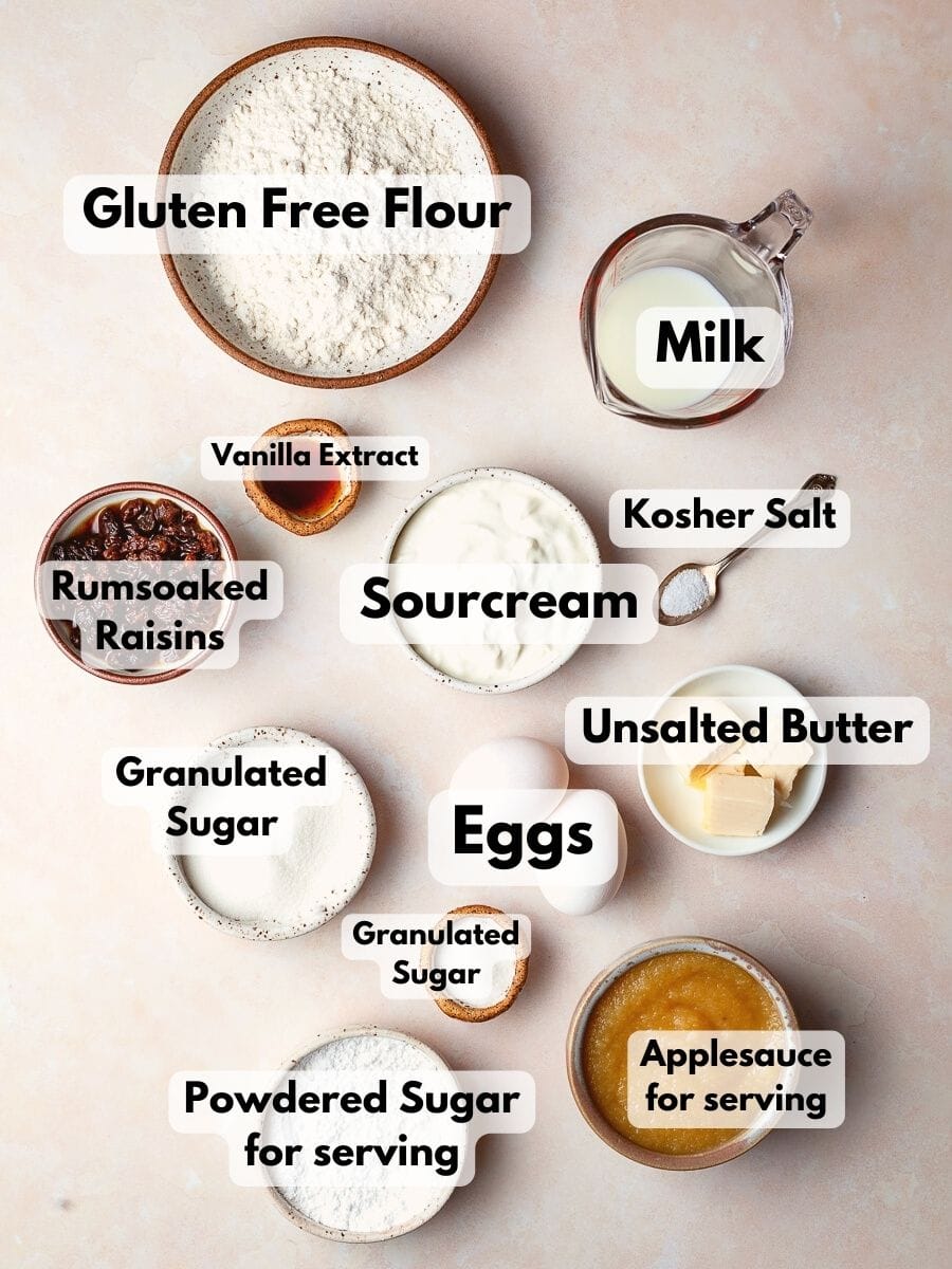Ingredients needed to make Gluten Free Kaiserschmarrn Recipe