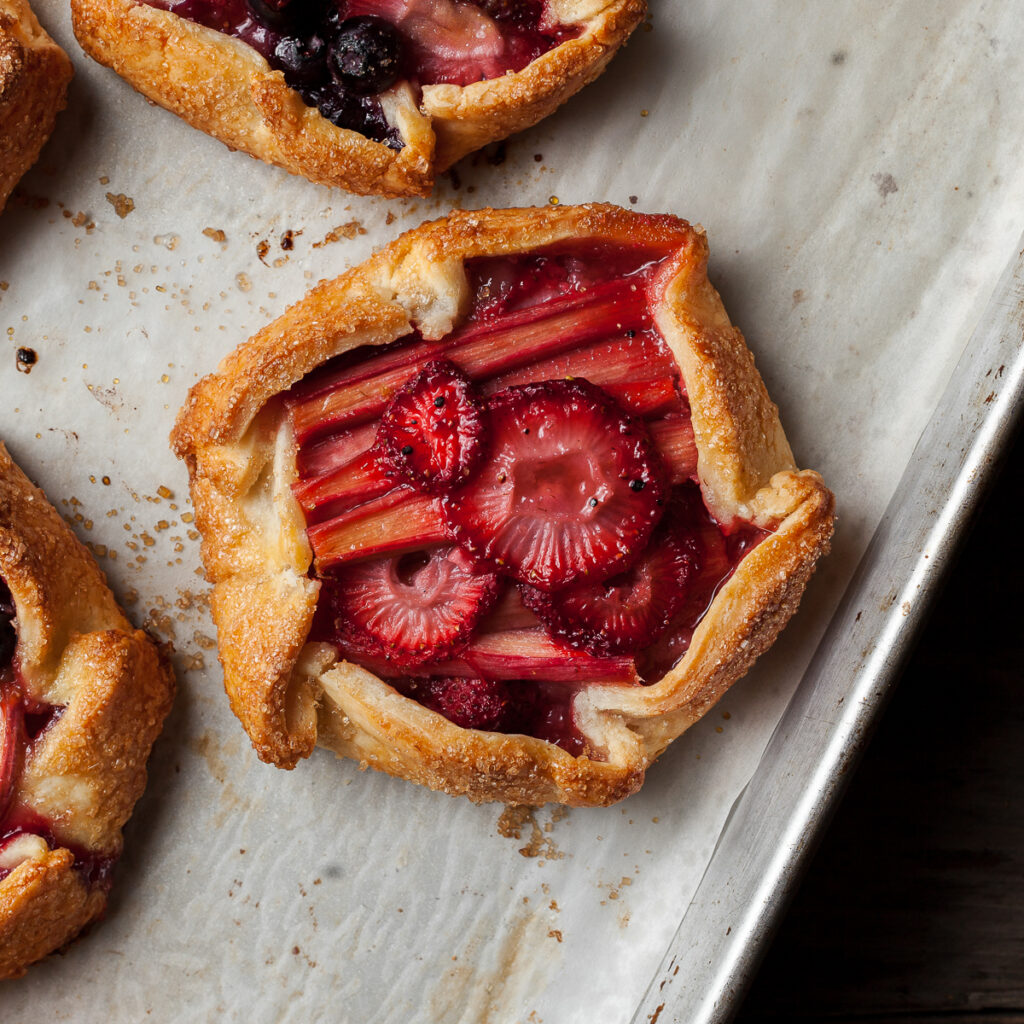 Gluten Free Strawberry Rhubarb Galette - The Gluten Free Austrian