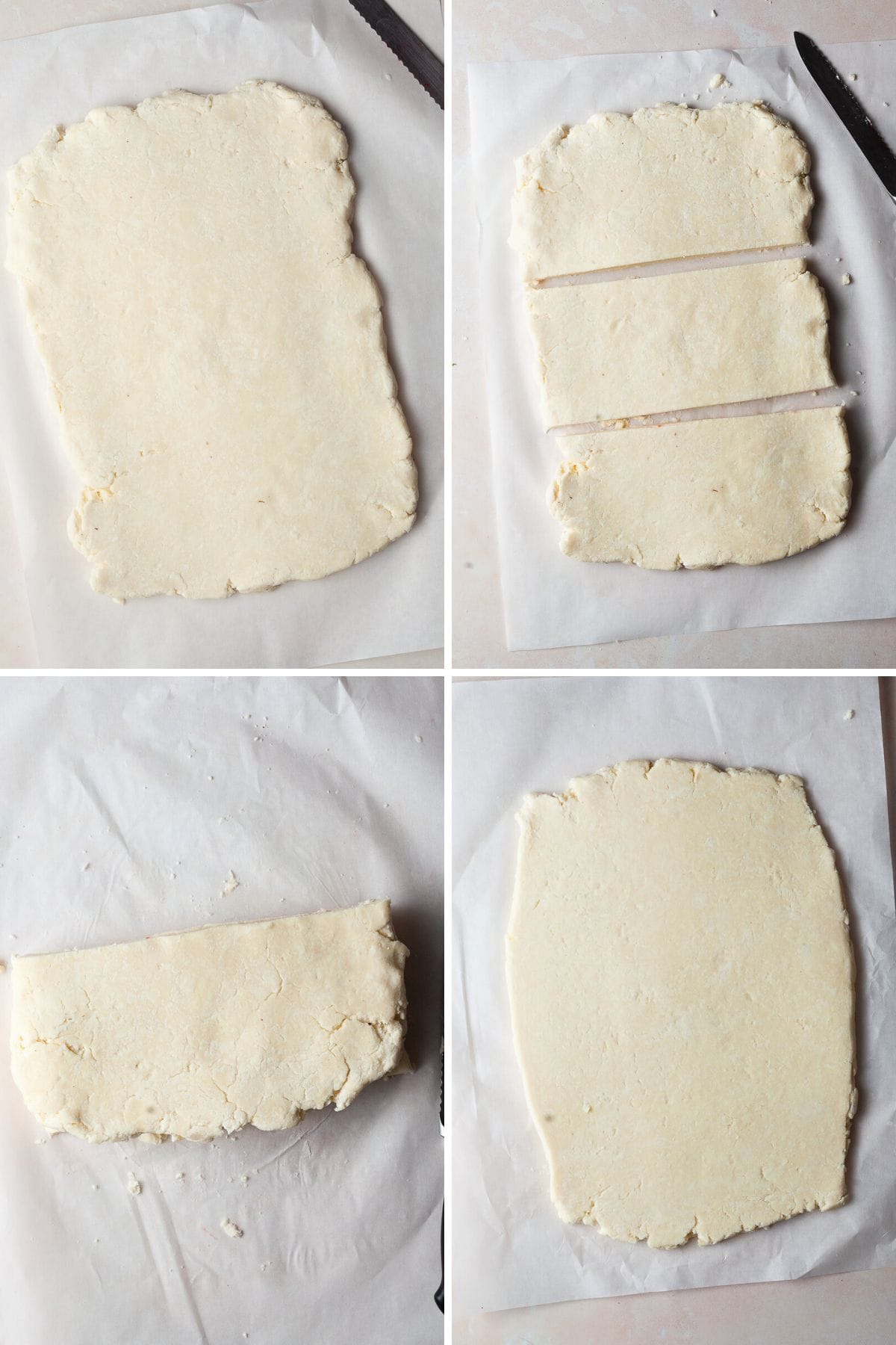 how to fold gluten free galette dough