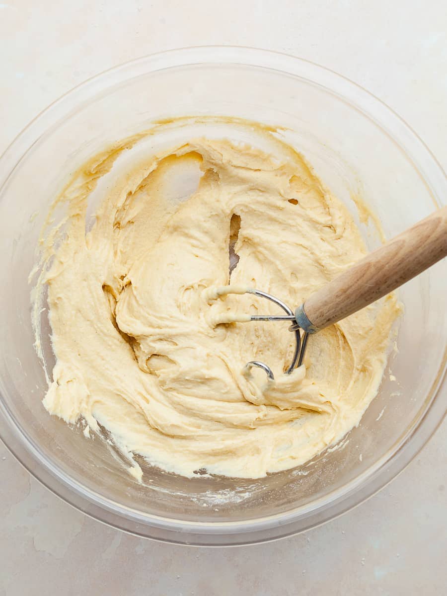 Gluten Free Spaetzle dough in a bowl