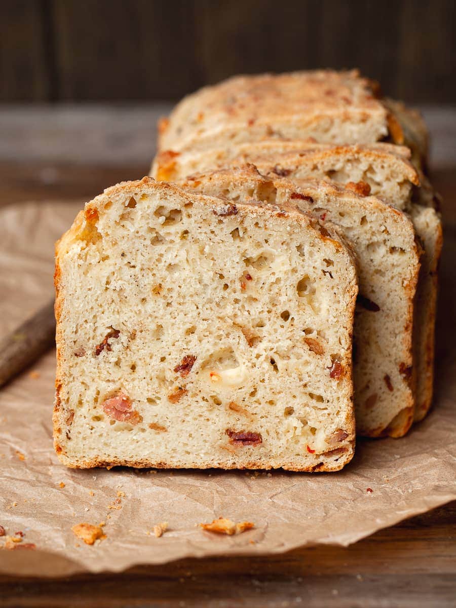 Gluten Free Savory Quick Bread with Bacon and Cheese - The Gluten Free ...