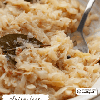 Cooked sauerkraut is a classic Austrian side dish simmered with bacon and spices until tender and full of flavor. This easy, budget-friendly recipe pairs perfectly with roasted pork, sausages, or served the traditional way on top of kiachl (Austrian fried dough). A simple way to bring authentic Austrian comfort food to your table.