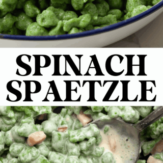 Learn how to make tender, flavorful spinach spätzle (Spinatspatzeln) from scratch! Perfect with browned butter, cheese, or a creamy ham sauce—this classic Austrian dish is cozy, comforting, and easy to make at home