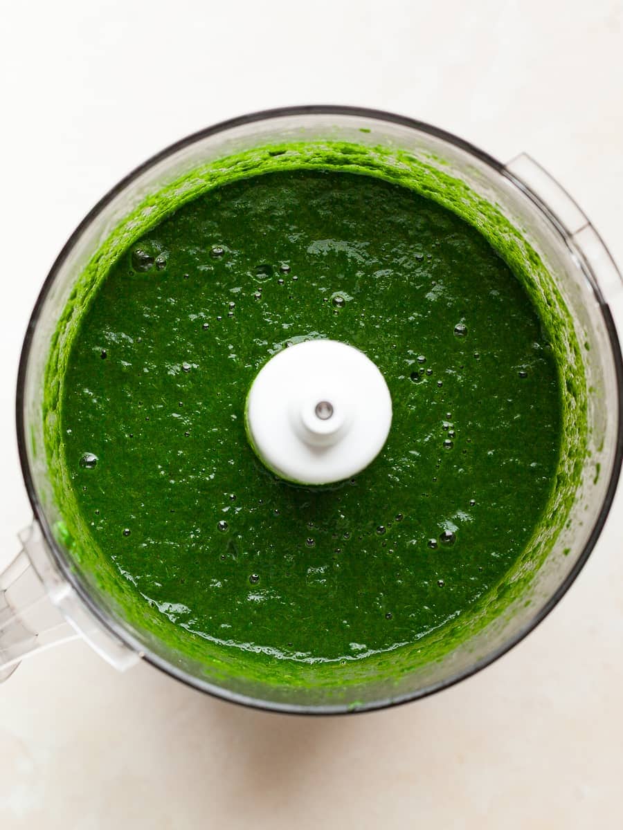 homemade spinach puree needed for Gluten Free Spinach Spaetzle