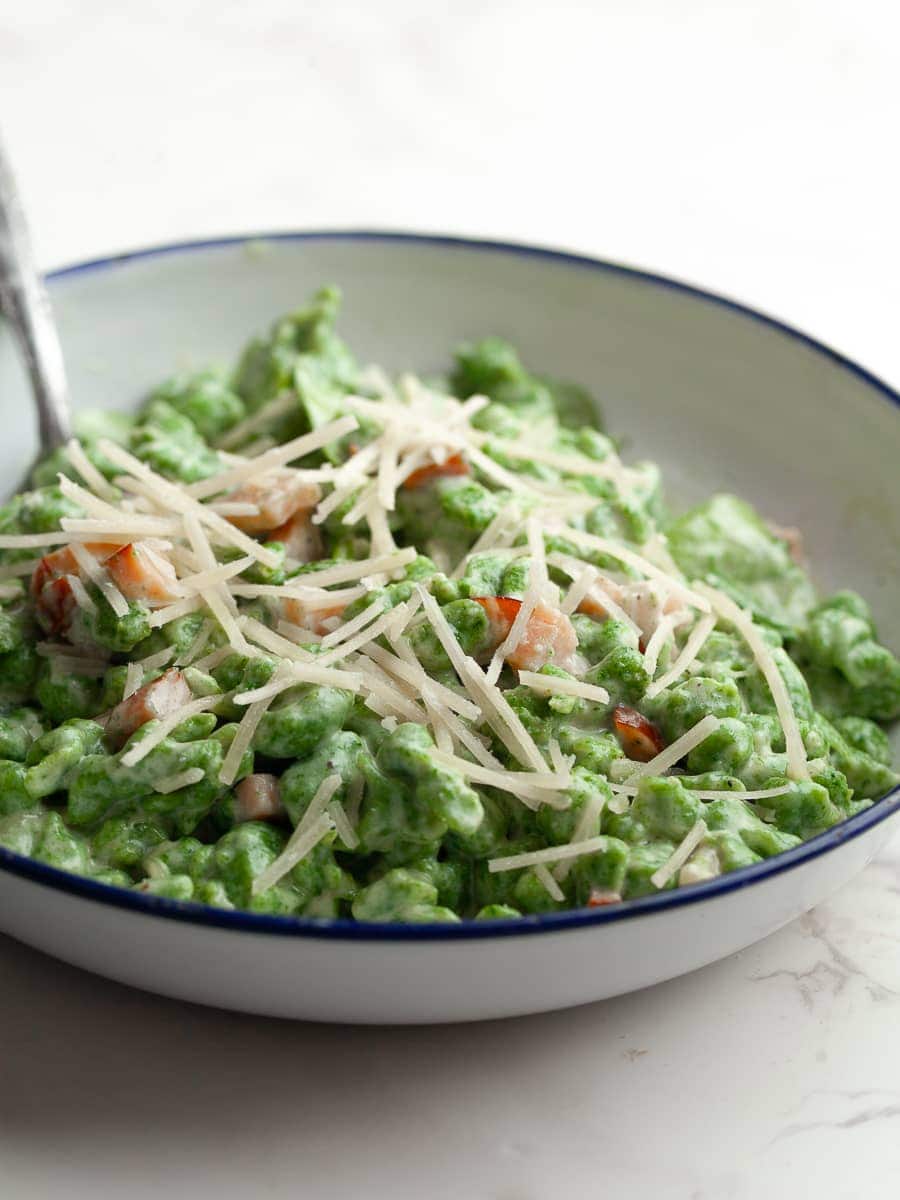 Gluten Free Spinach Spätzle