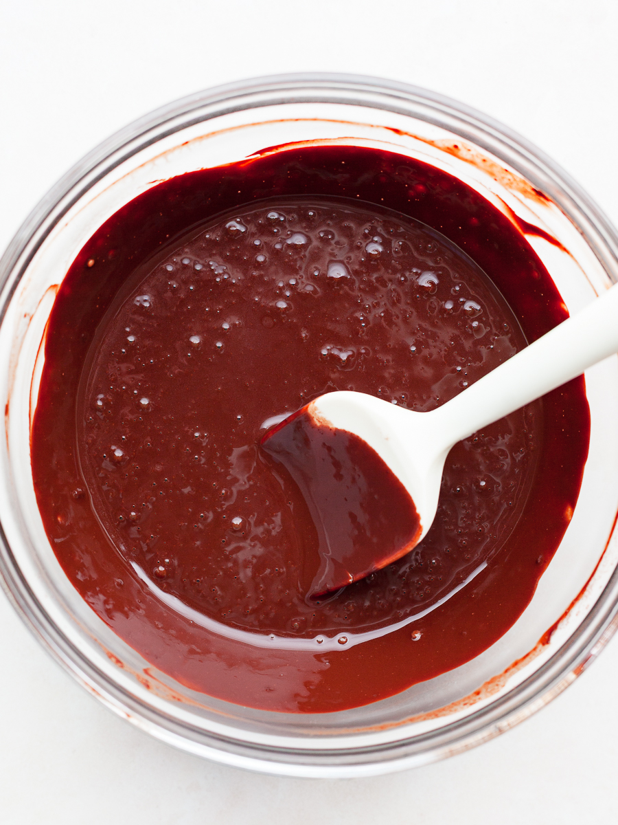 bloomed cocoa powder in a bowl