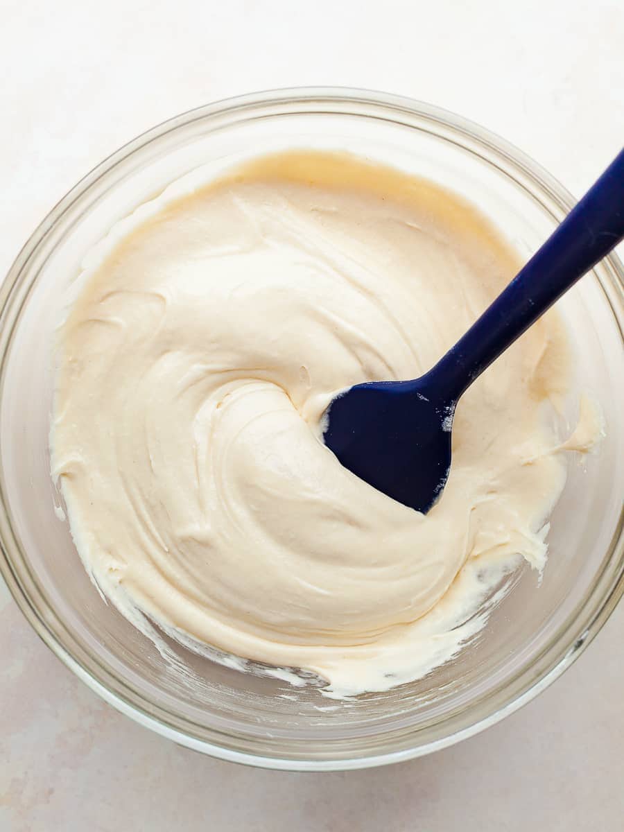 gluten free waffle cone batter in a bowl