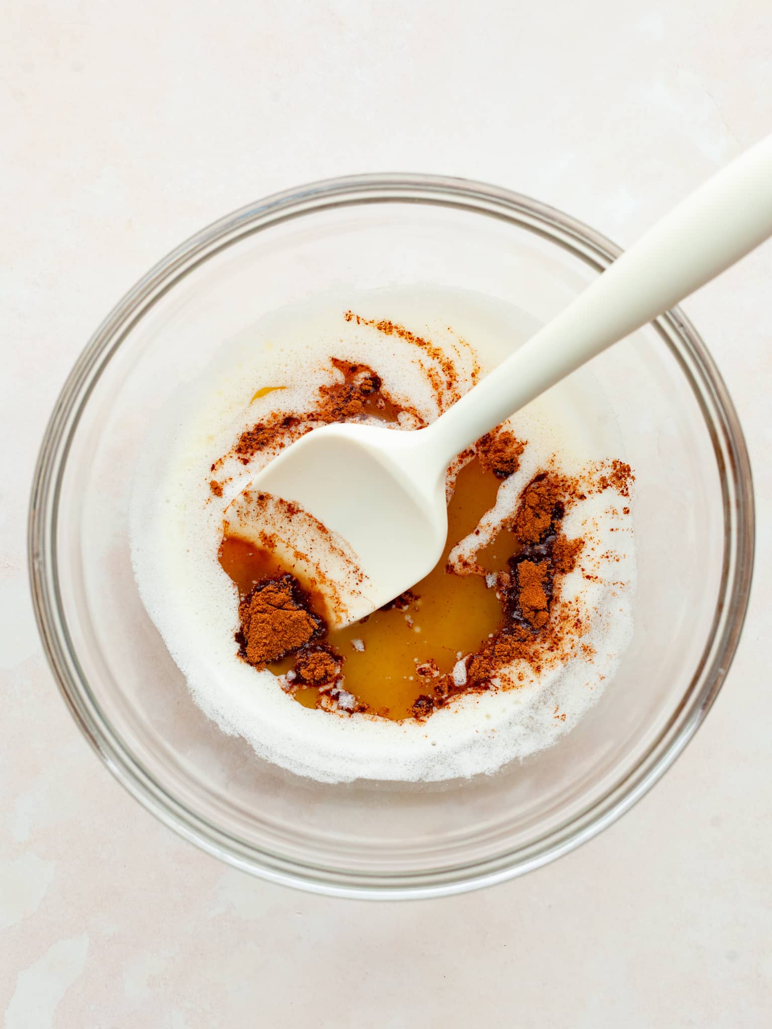 melted butter with cinnamon