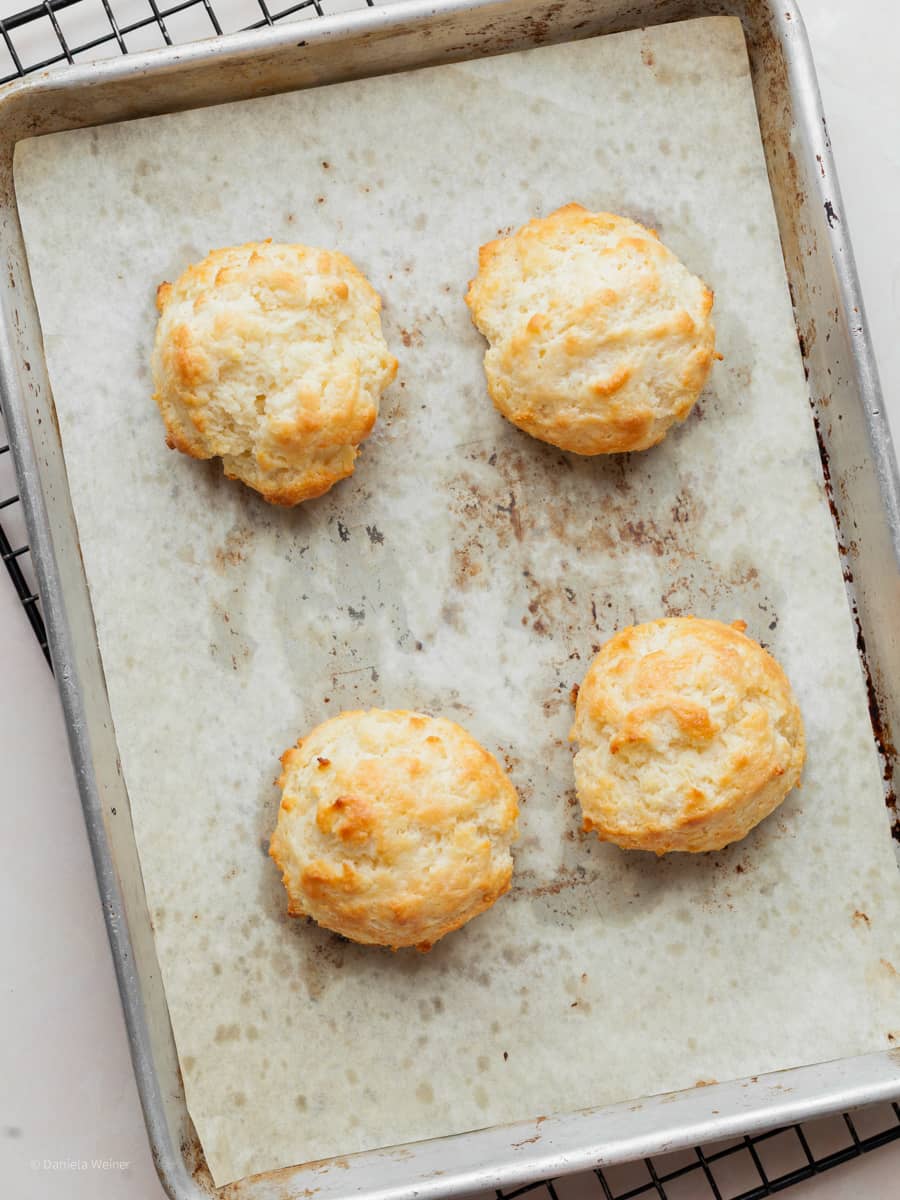 baked gluten free drop biscuits