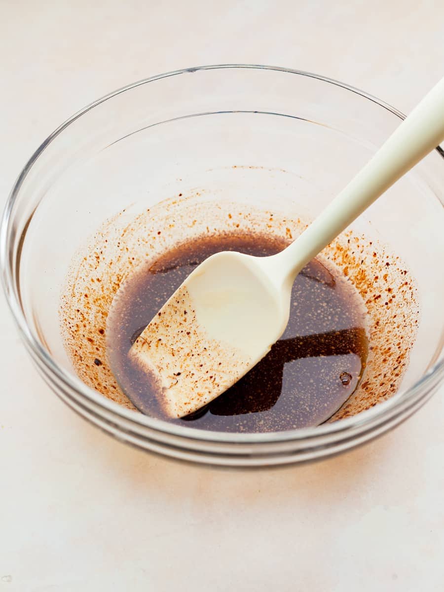 melted butter with chai spices and espresso
