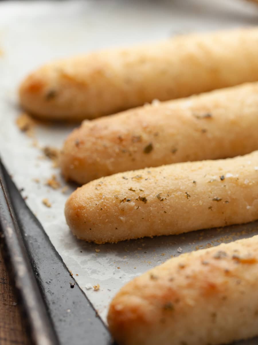 super soft breadsticks made with gluten free flour